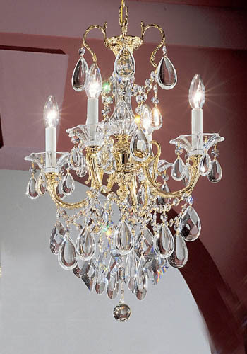 Classic Via Venteo 57004 G C Chandelier Light - Gold Plate