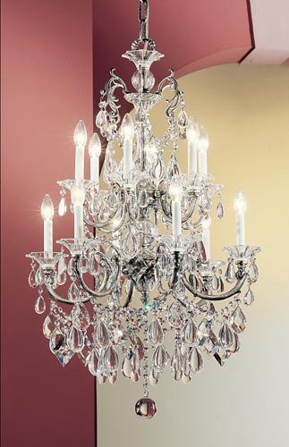 Classic Via Venteo 57012 MS C Chandelier Light - Millennium Silver