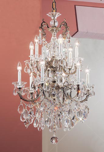 Classic Via Venteo 57012 RB C Chandelier Light - Roman Bronze