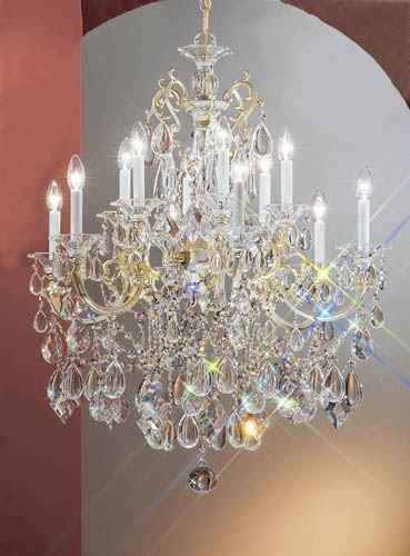 Classic Via Venteo 57013 CHP C Chandelier Light - Champagne Pearl