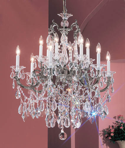 Classic Via Venteo 57013 EP C Chandelier Light - Ebony Pearl