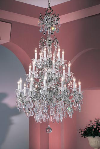 Classic Via Venteo 57024 EP C Chandelier Light - Ebony Pearl