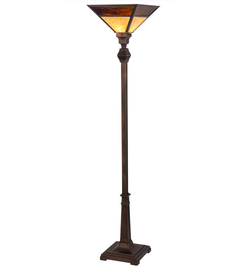 Meyda Tiffany Lighting 172177 Mission One Light Torchiere Lamp Bronze / Dark