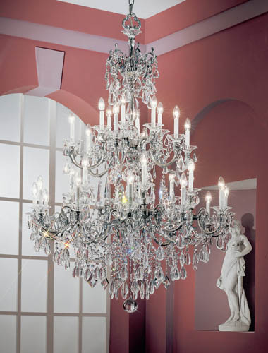 Classic Via Venteo 57030 MS C Chandelier Light - Millennium Silver