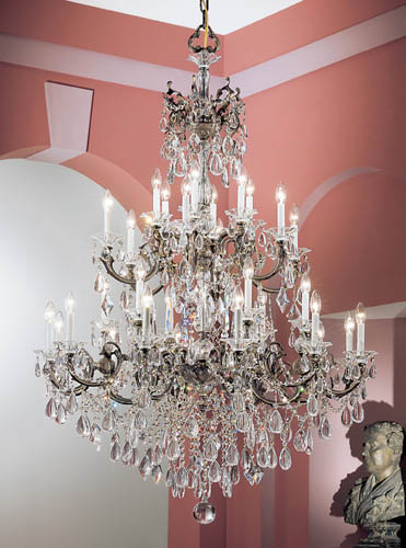 Classic Via Venteo 57030 RB C Chandelier Light - Roman Bronze