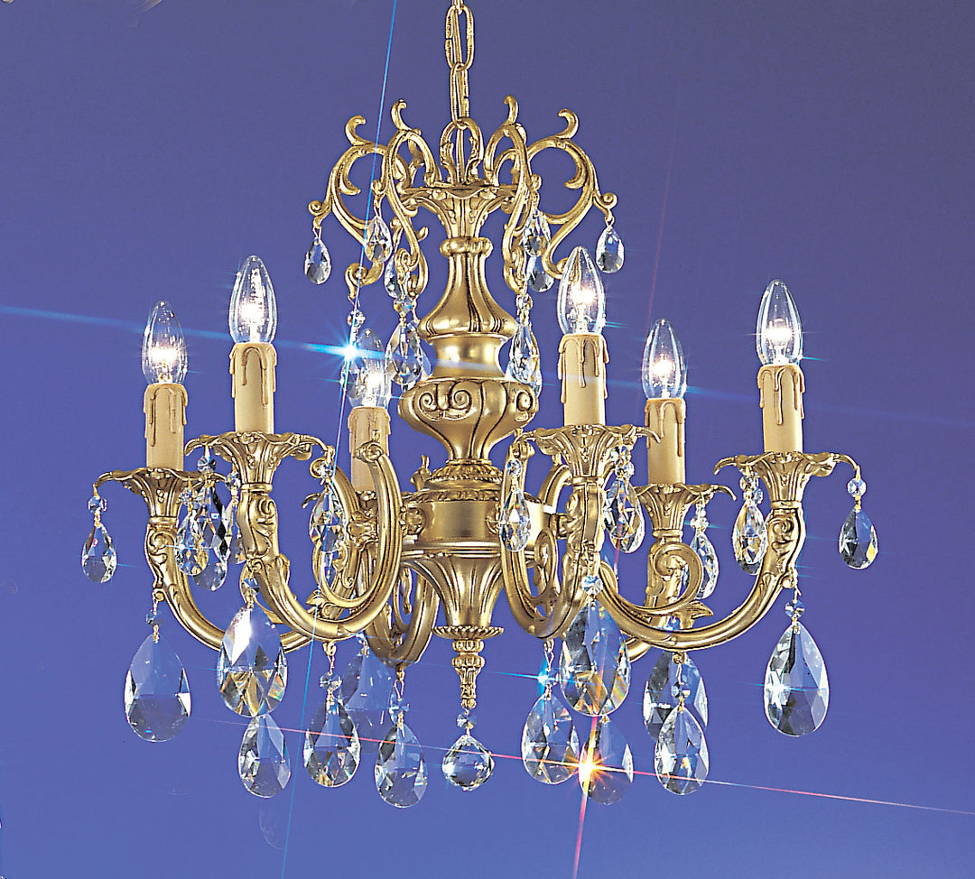 Classic Princeton 5706 SBB C Chandelier Light - Satin Bronze w/Brown Patina