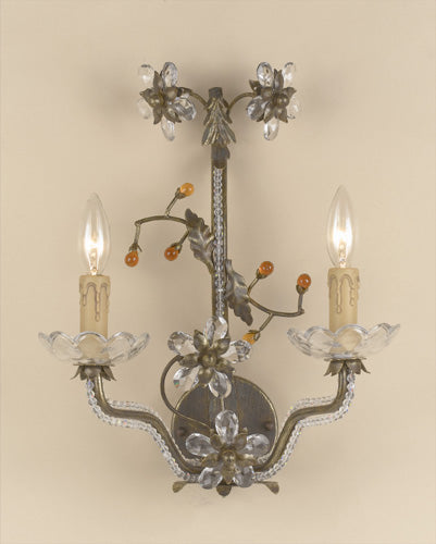 Classic Bella Uva 3742 EBG Wall Sconce Light - English Bronze w/Gold