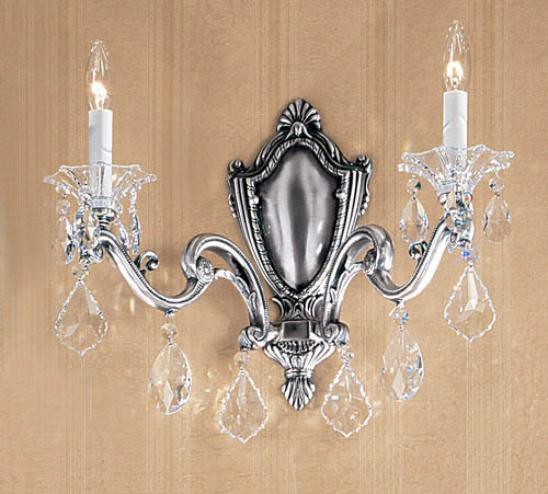 Classic Via Firenze 57102 MS C Wall Sconce Light - Millennium Silver