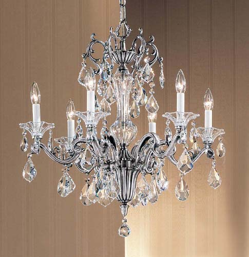 Classic Via Firenze 57106 MS C Chandelier Light - Millennium Silver