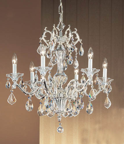Classic Via Firenze 57106 SP C Chandelier Light - Silver Plate