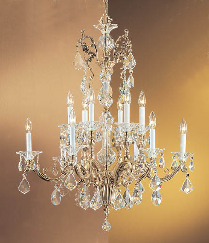 Classic Via Firenze 57112 BBK C Chandelier Light - Bronze w/Black Patina