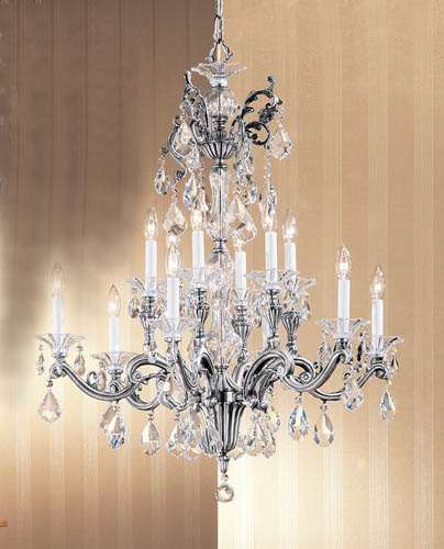 Classic Via Firenze 57112 MS C Chandelier Light - Millennium Silver