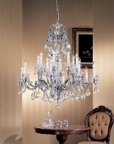 Classic Via Firenze 57116 MS C Chandelier Light - Millennium Silver