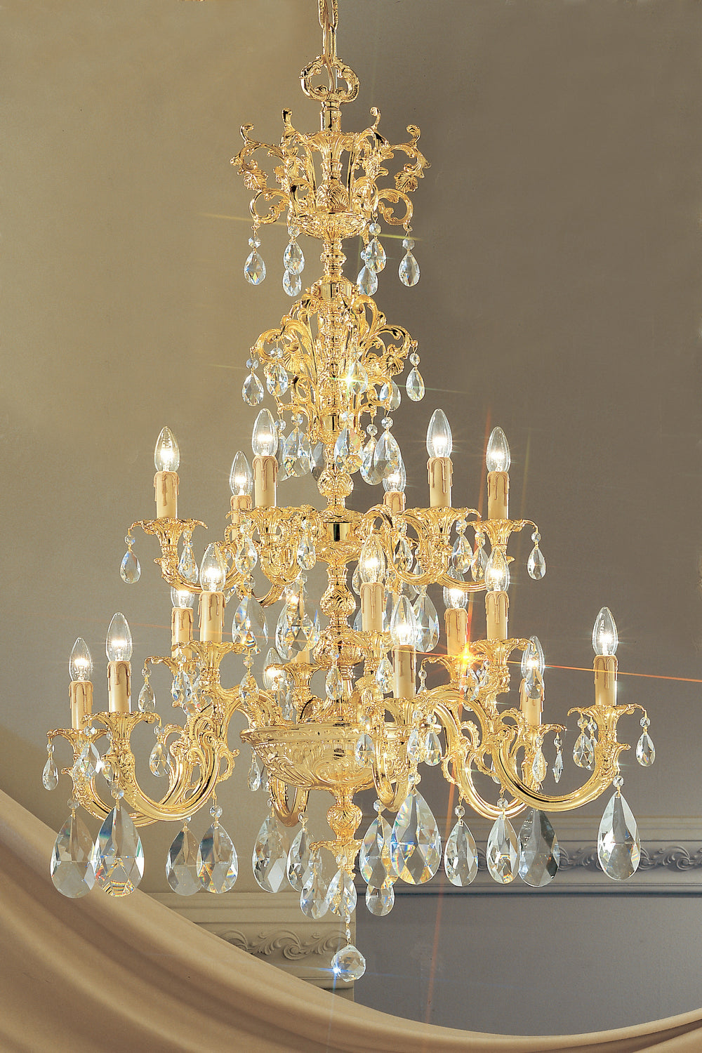 Classic Princeton 5718 G C Chandelier Light - Gold Plate