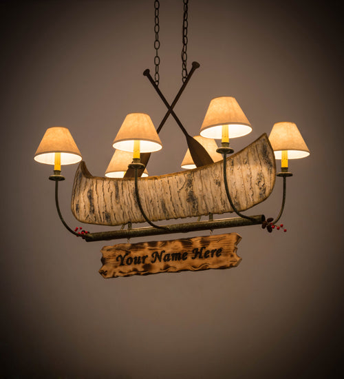 Meyda Tiffany Personalized 172241 Chandelier Light - Natural Wood,Tarnished Copper