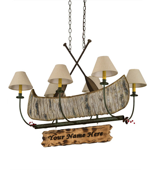 Meyda Tiffany Personalized 172241 Chandelier Light - Natural Wood,Tarnished Copper