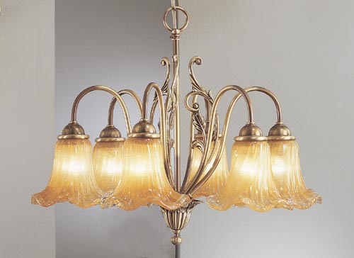 Classic Venezia 5776 DBP Chandelier Light - Dark Bronze w/Polished Highlights
