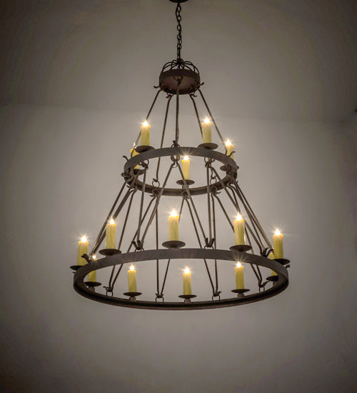 Meyda Tiffany Lakeshore 172303 Chandelier Light - Craftsman Brown