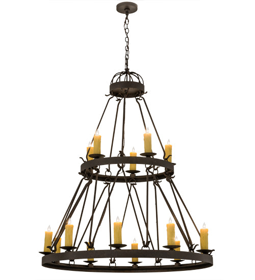 Meyda Tiffany Lakeshore 172303 Chandelier Light - Craftsman Brown