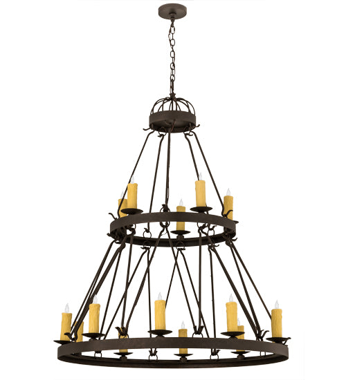 Meyda Tiffany Lakeshore 172303 Chandelier Light - Craftsman Brown
