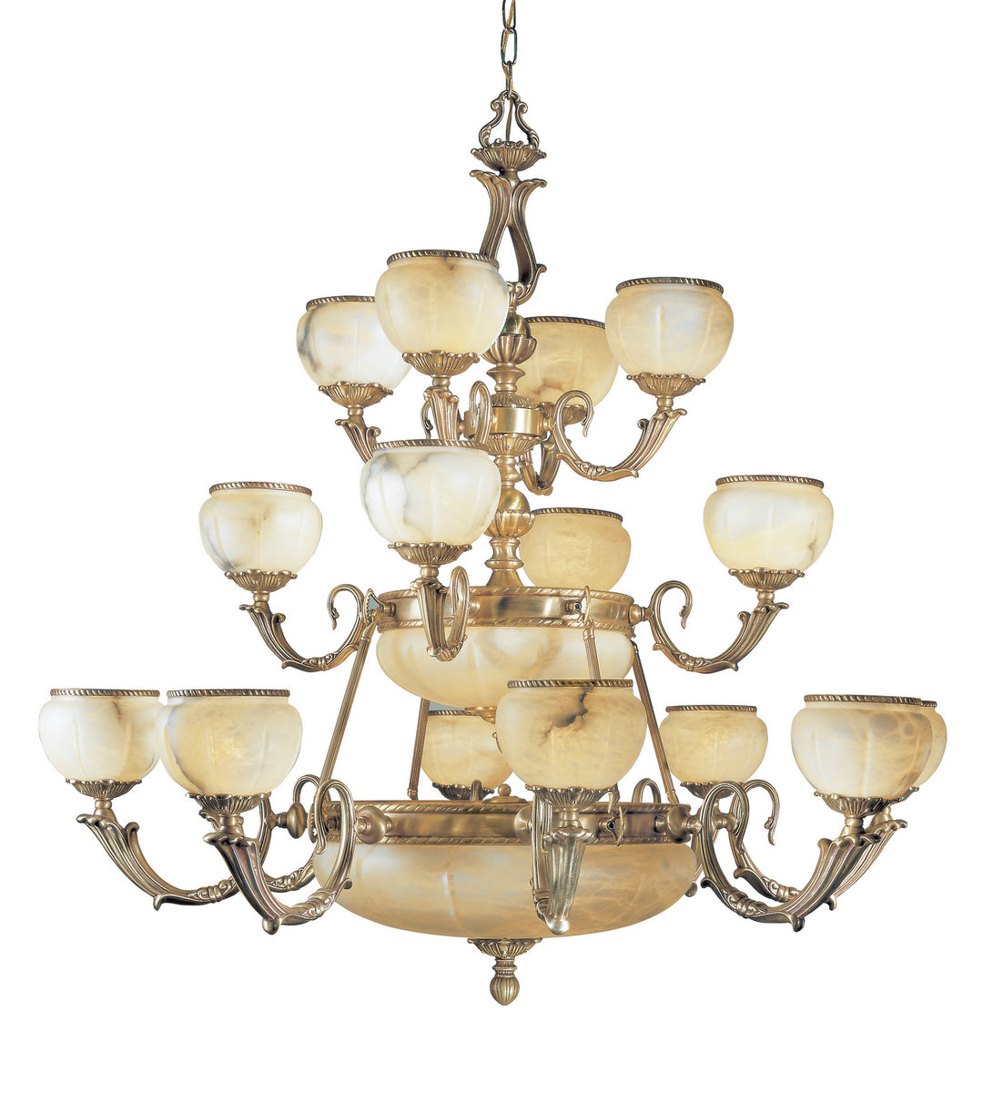 Classic Alexandria I 69616 SBB Chandelier Light - Satin Bronze w/Brown Patina