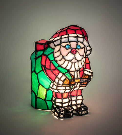 Meyda Tiffany Lighting 17241 Santa Claus One Light Accent Lamp Lamp Bronze / Dark