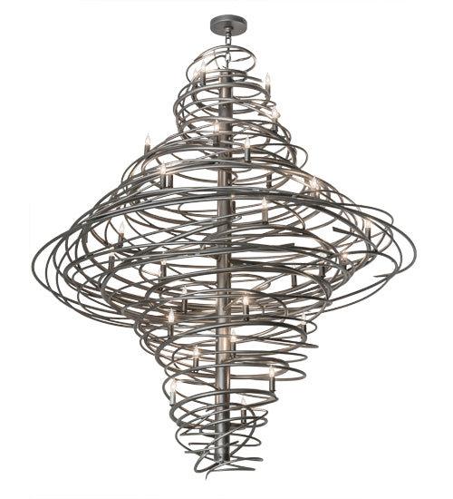 Meyda Tiffany Cyclone 172410 Chandelier Light - Pewter