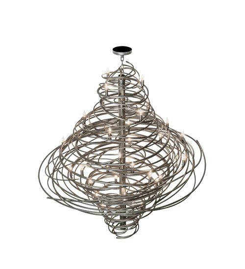 Meyda Tiffany Cyclone 172410 Chandelier Light - Pewter