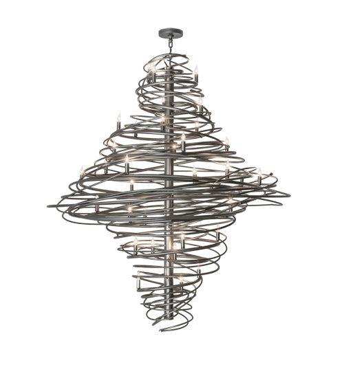 Meyda Tiffany Cyclone 172410 Chandelier Light - Pewter
