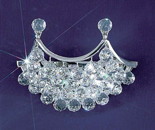 Classic Solitaire 69772 CH CP Wall Sconce Light - Chrome