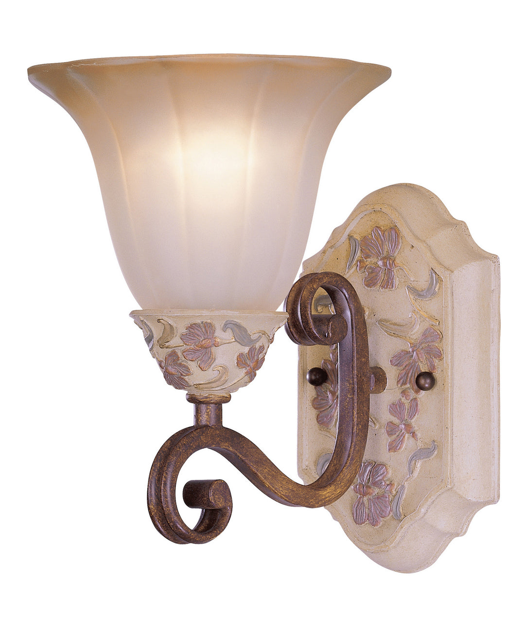 Classic Tapestry 71041 HW Wall Sconce Light - Honey Walnut