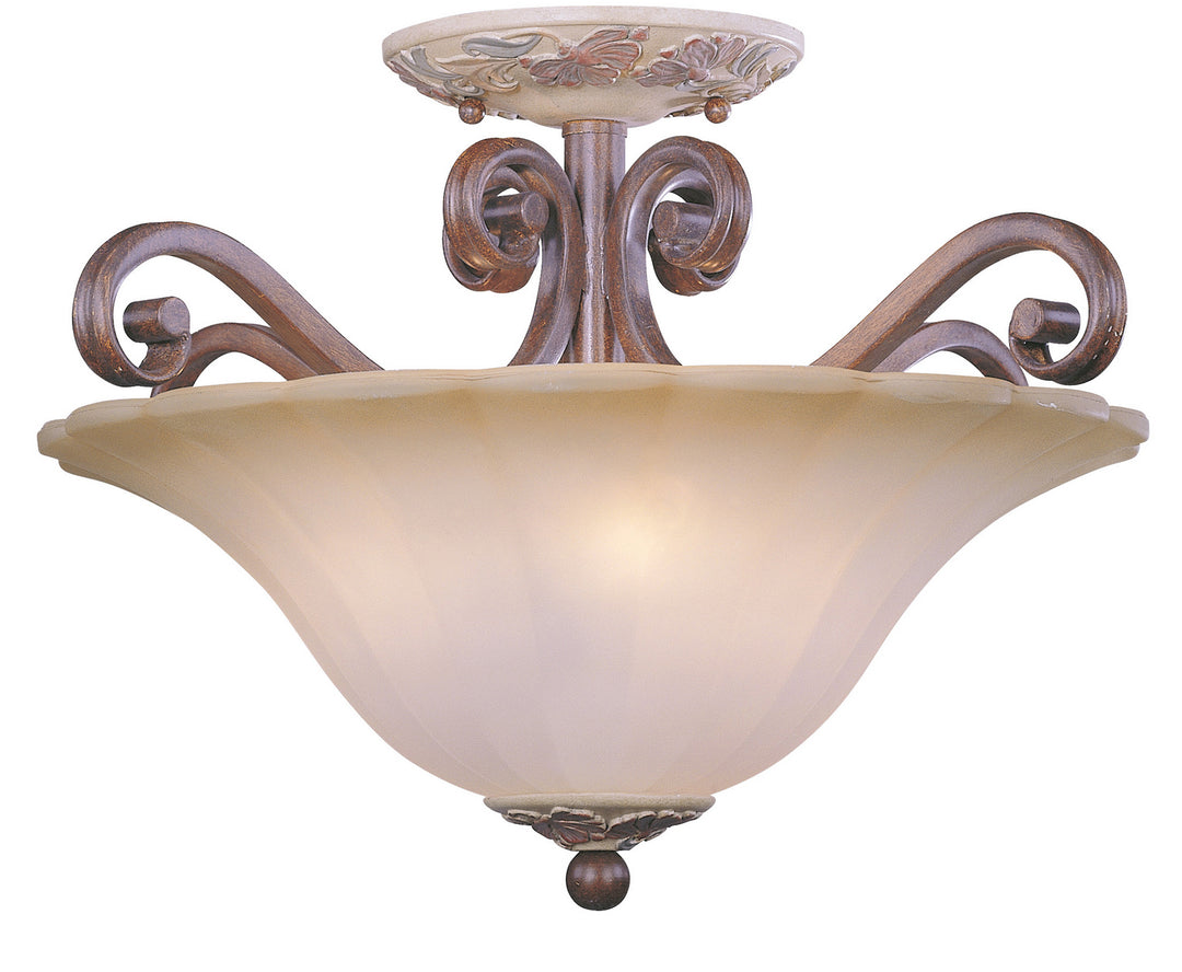 Classic Tapestry 71053 HW Ceiling Light - Honey Walnut