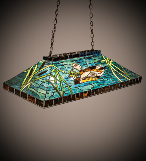 Meyda Tiffany Wood Ducks 17249 Pendant Light - Mahogany Bronze