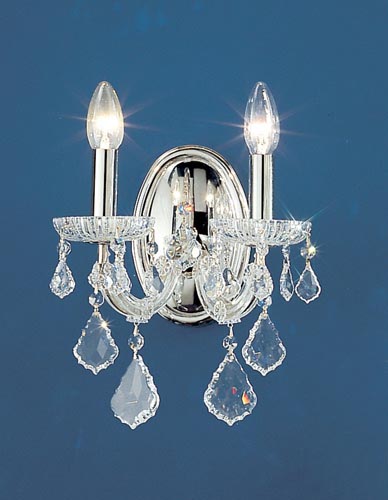Classic Maria Theresa 8102 CH C Wall Sconce Light - Chrome