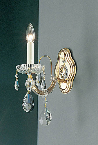 Classic Maria Theresa 8127 OWG C Wall Sconce Light - Olde World Gold