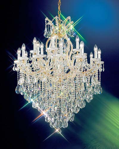 Classic Maria Theresa 8128 OWG C Chandelier Light - Olde World Gold