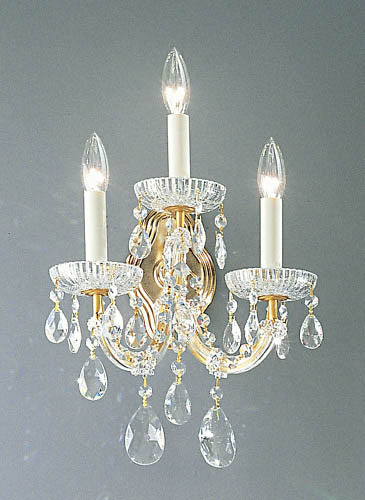 Classic Maria Theresa 8129 OWG C Wall Sconce Light - Olde World Gold
