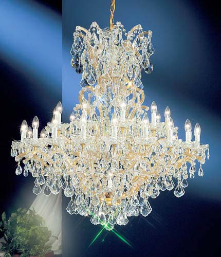 Classic Maria Theresa 8163 OWG C Chandelier Light - Olde World Gold