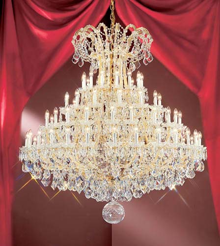Classic Maria Theresa 8167 OWG C Chandelier Light - Olde World Gold