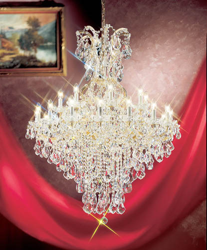 Classic Maria Theresa 8179 OWG C Chandelier Light - Olde World Gold