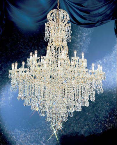 Classic Maria Theresa 8186 OWG C Chandelier Light - Olde World Gold