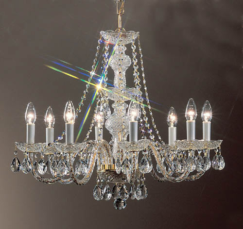 Classic Monticello 8208 GP I Chandelier Light - Gold Color Plated