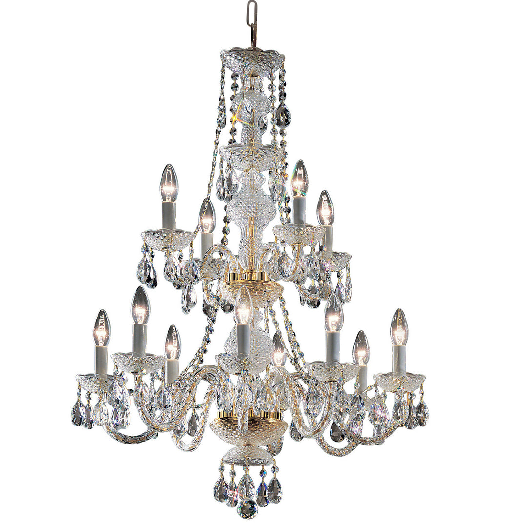 Classic Monticello 8209 GP I Chandelier Light - Gold Color Plated