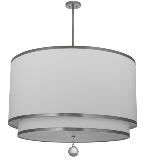 Meyda Tiffany Cilindro 172611 Pendant Light - Nickel, Crystal