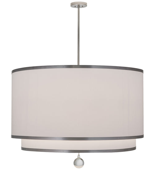 Meyda Tiffany Cilindro 172611 Pendant Light - Nickel, Crystal