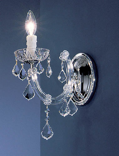 Classic Rialto Traditional 8341 CH CP Wall Sconce Light - Chrome
