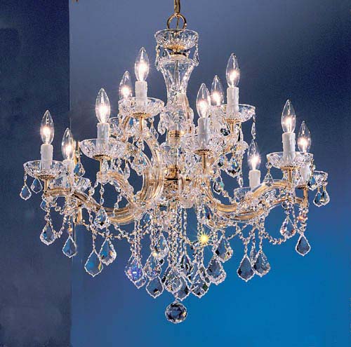 Classic Rialto Traditional 8344 GP CP Chandelier Light - Gold Color Plated