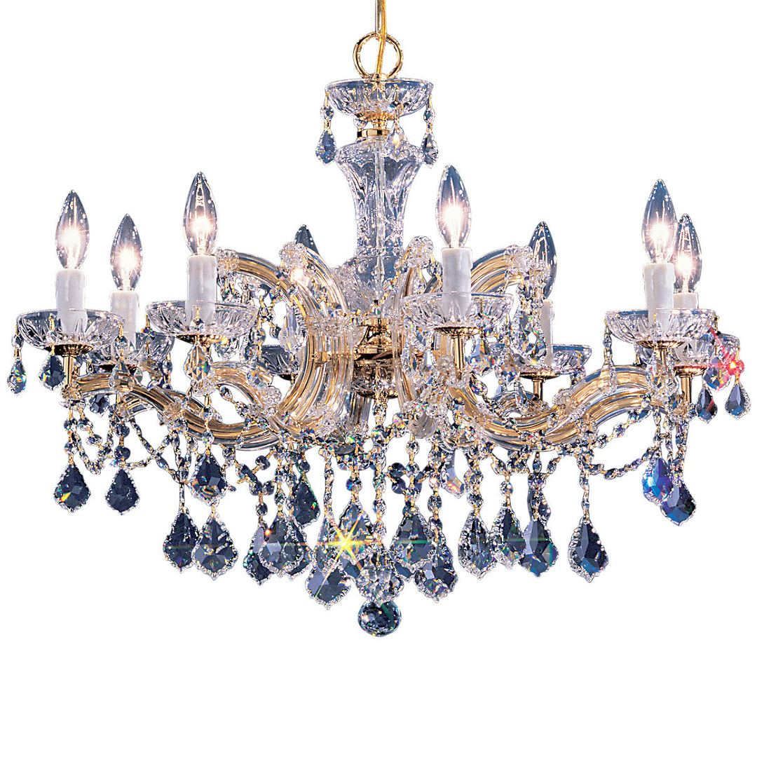 Classic Rialto Traditional 8348 GP CP Chandelier Light - Gold Color Plated