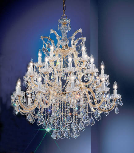 Classic Rialto Traditional 8349 GP CP Chandelier Light - Gold Color Plated