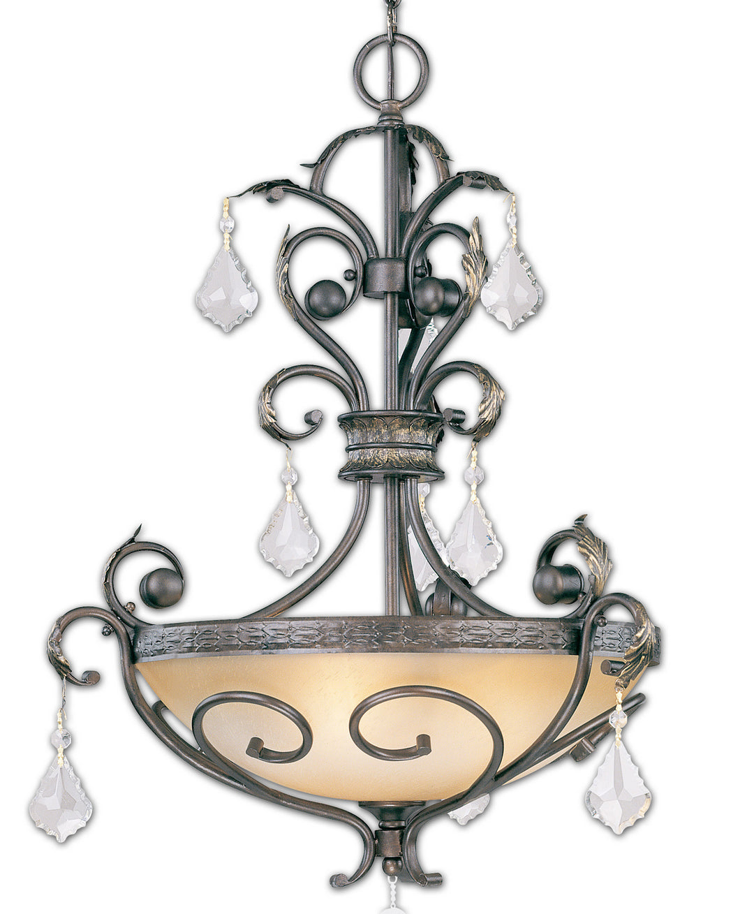 Classic Avalon 92123 BZG CP Pendant Light - Bronze w/Gold Highlights